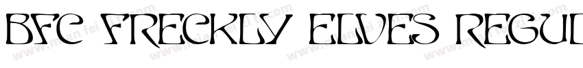 BFC Freckly Elves Regular字体转换